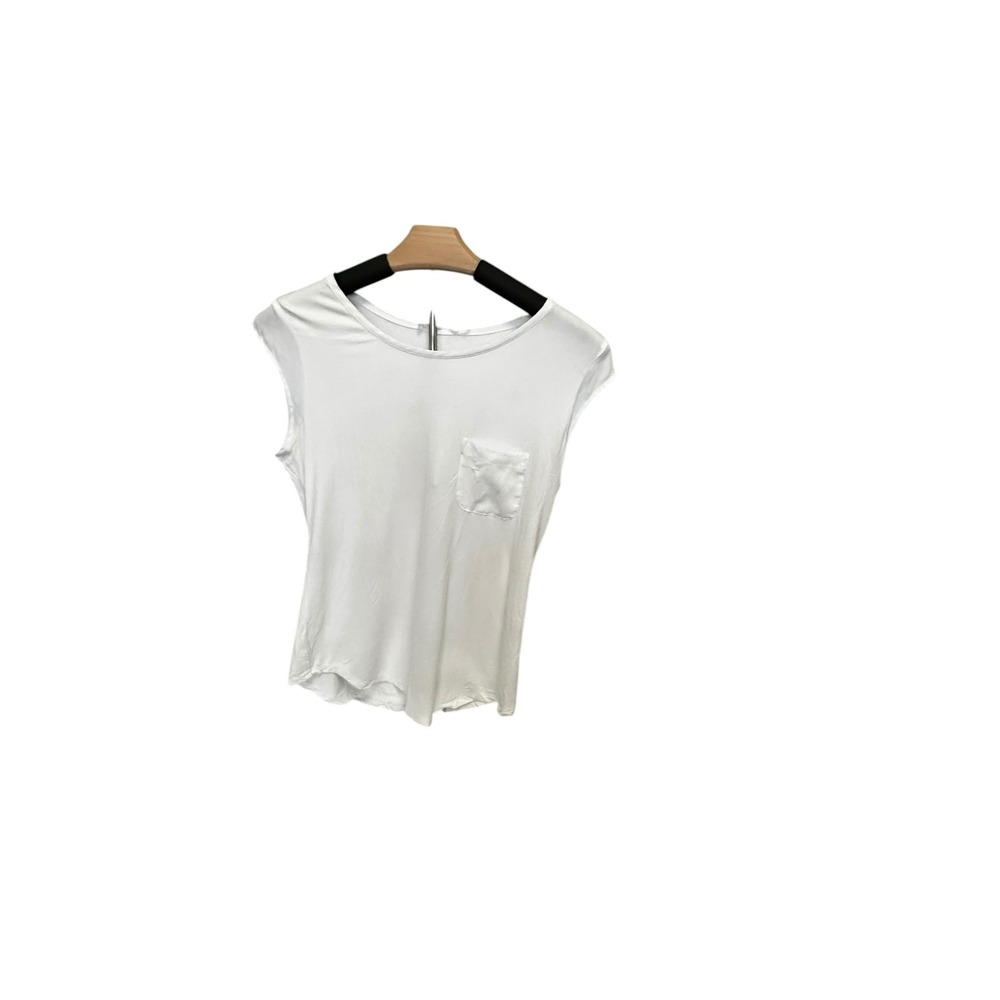Calvin Klein‎ White Pocket Sleeveless Top Casual Basic Tank Top